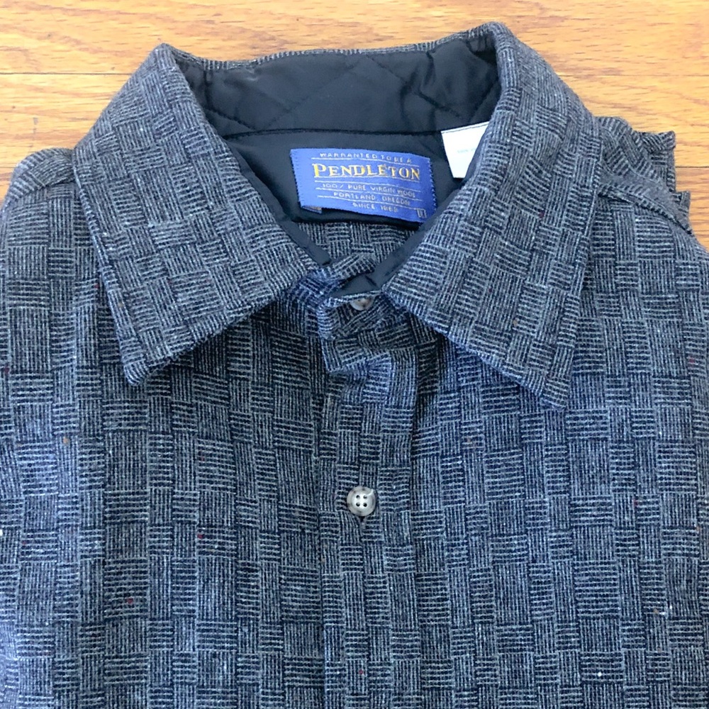 Pendleton - 100% Wool Shirt w/ Elbow Patches